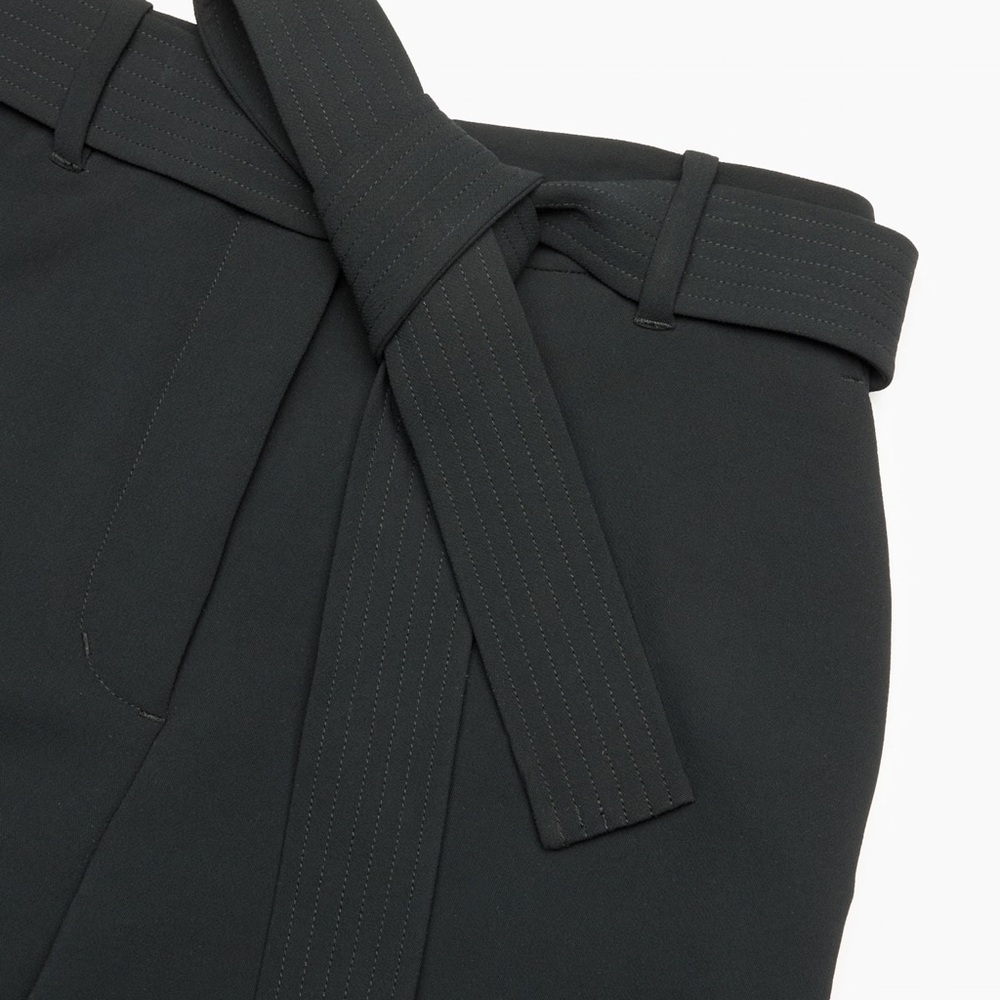 Wilfred black tie front pants